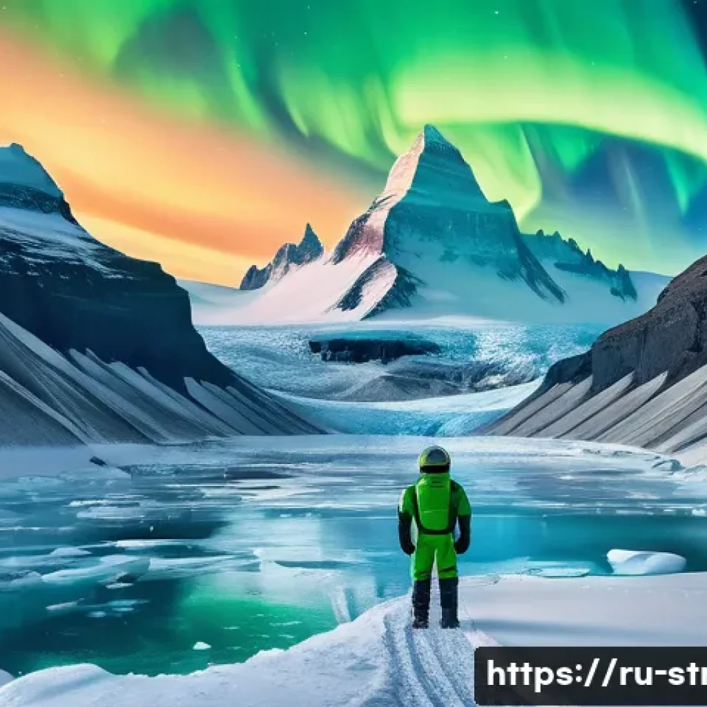 슈퍼트론의 주요 배경지 촬영지 정보 - **Prompt Title: Frozen Frontier Expedition**
**Description:** A vast, otherworldly ice planet in...