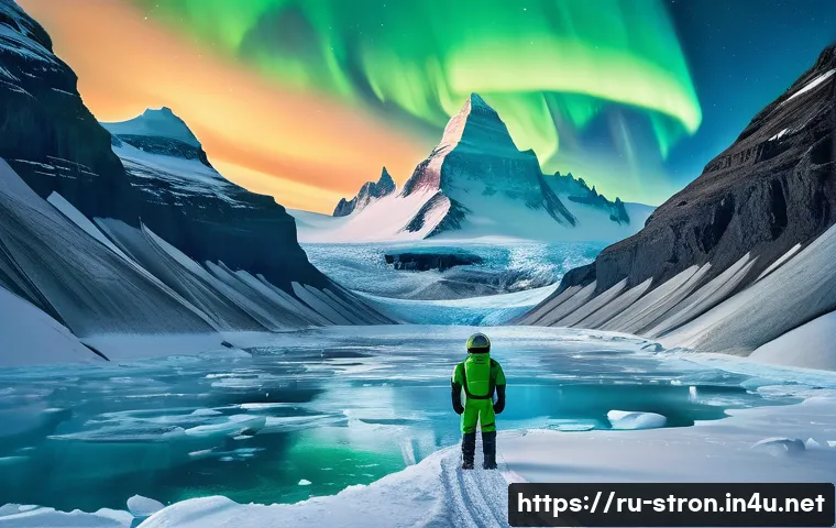슈퍼트론의 주요 배경지 촬영지 정보 - **Prompt Title: Frozen Frontier Expedition**
    **Description:** A vast, otherworldly ice planet in...