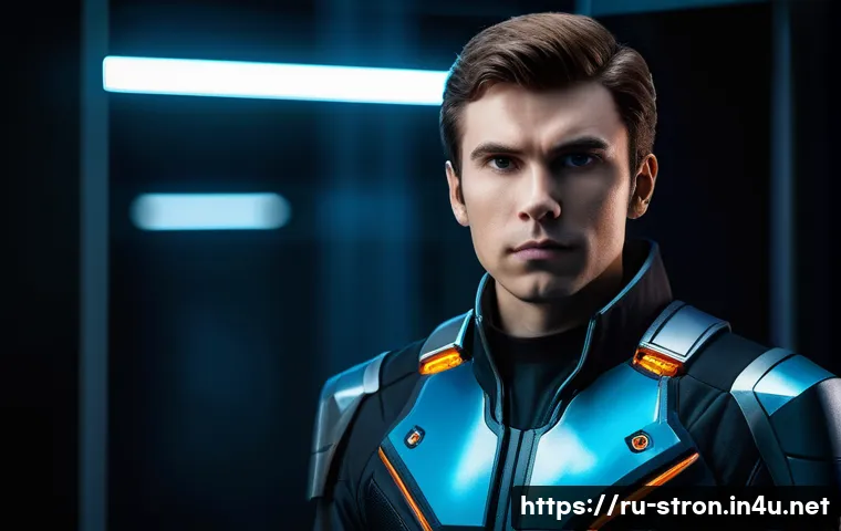 슈퍼트론 주요 에피소드별 리뷰 - A detailed portrait of Alexei, the team leader from the series "Supertron." He is depicted as a youn...
